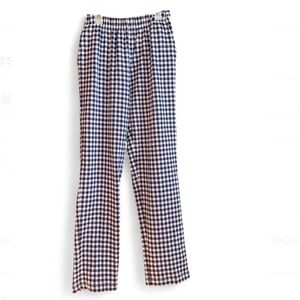 Lands End Cotton Blue White‎ Gingham Lounge Pants XS